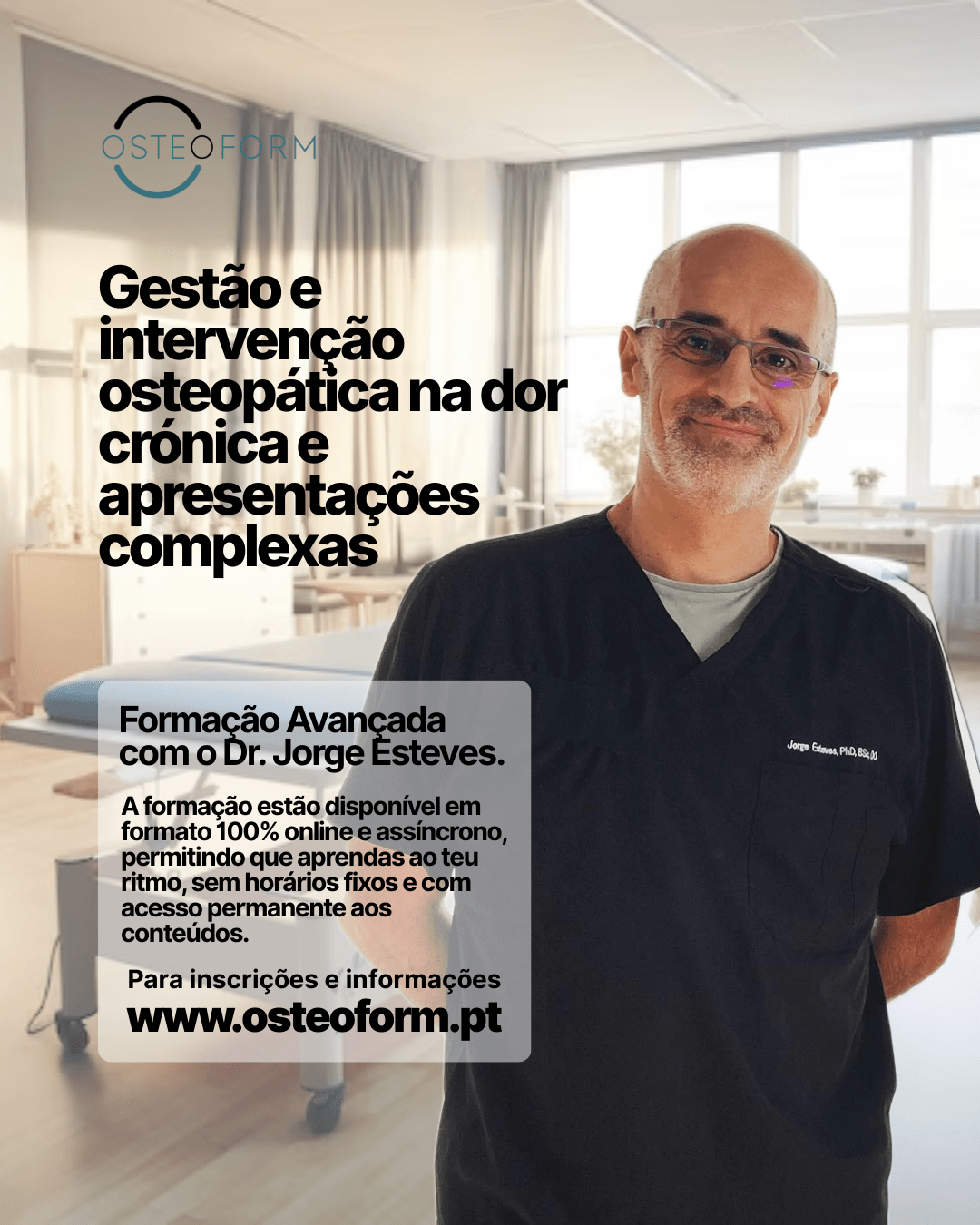 Formação Gestão e intervenção osteopática na dor crónica e apresentações complexas